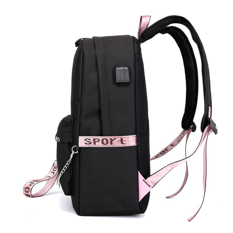Peripheral Chain Rechargeable Lunch Box Pencil Backpacks