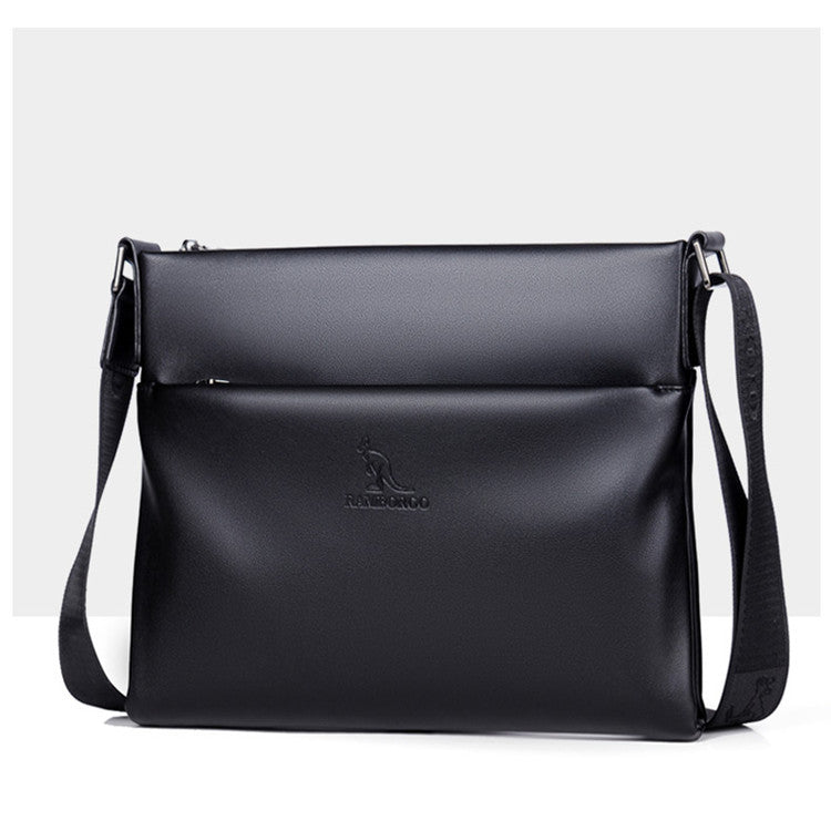 Men's Quality Leather Soft Surface Waterproof Horizontal Men's Shoulder Bags