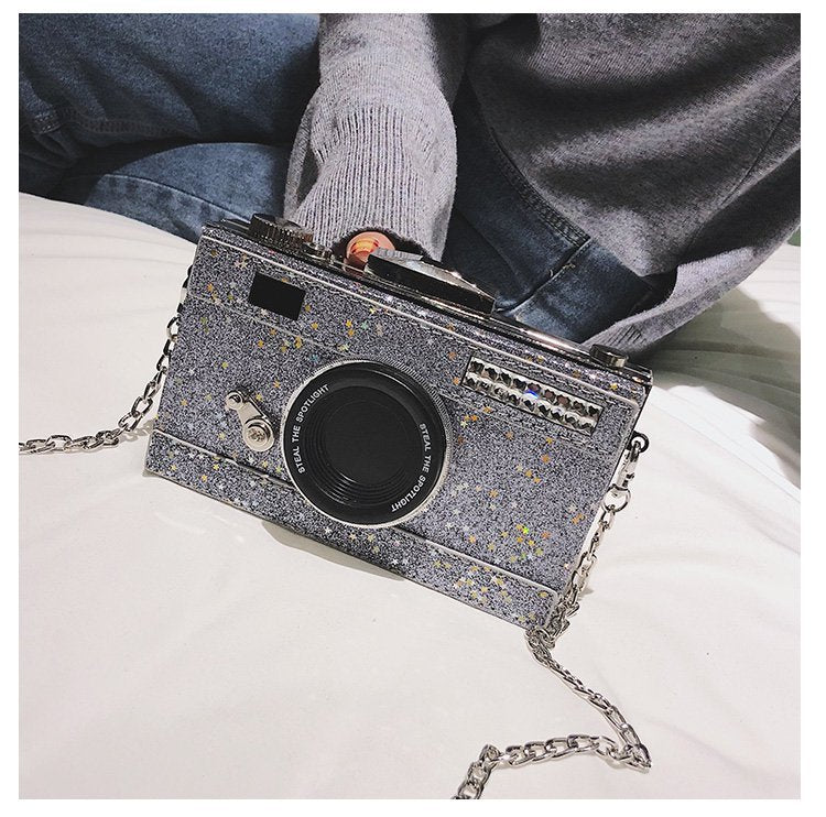 Personalized Style Chain Sequins Frosted Box Bags