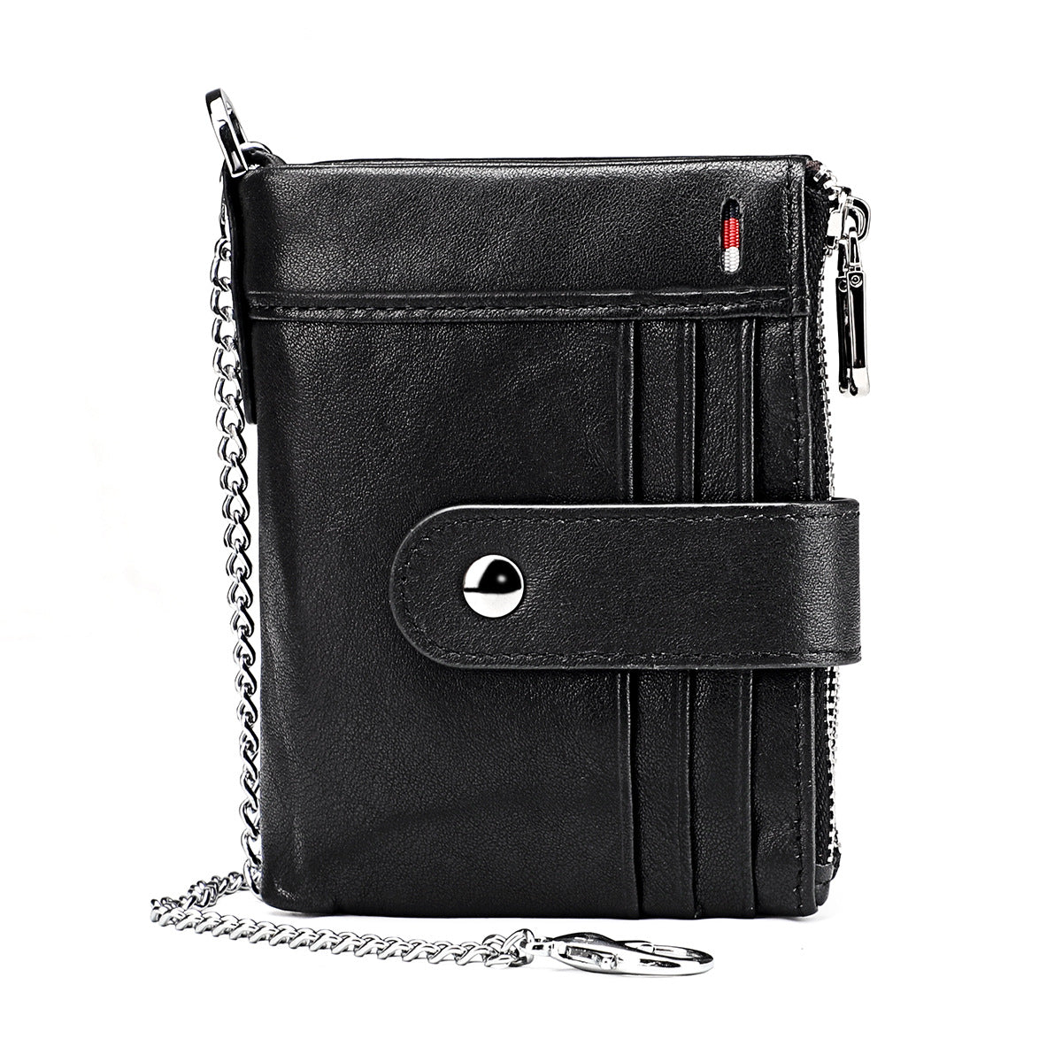 Men's Swiping Multiple Slots Crazy Horse Leather Men's Wallets