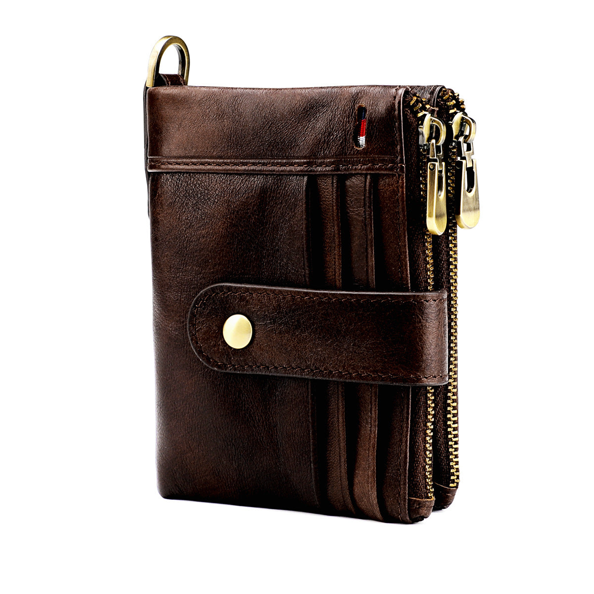 Men's Swiping Multiple Slots Crazy Horse Leather Men's Wallets