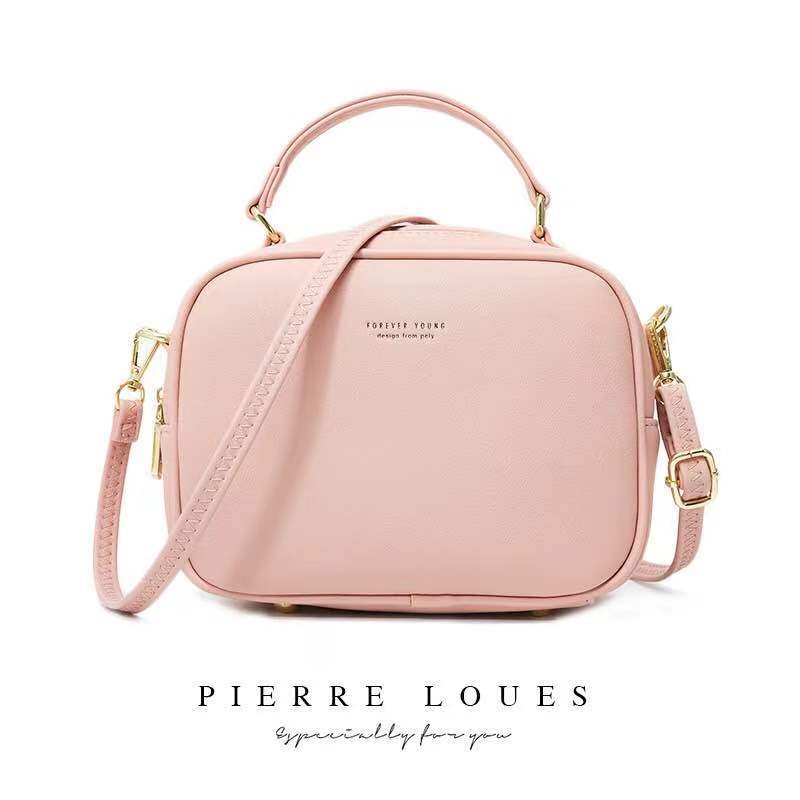 Women's Large Capacity Double Zipper Design Sense Crossbody Bags