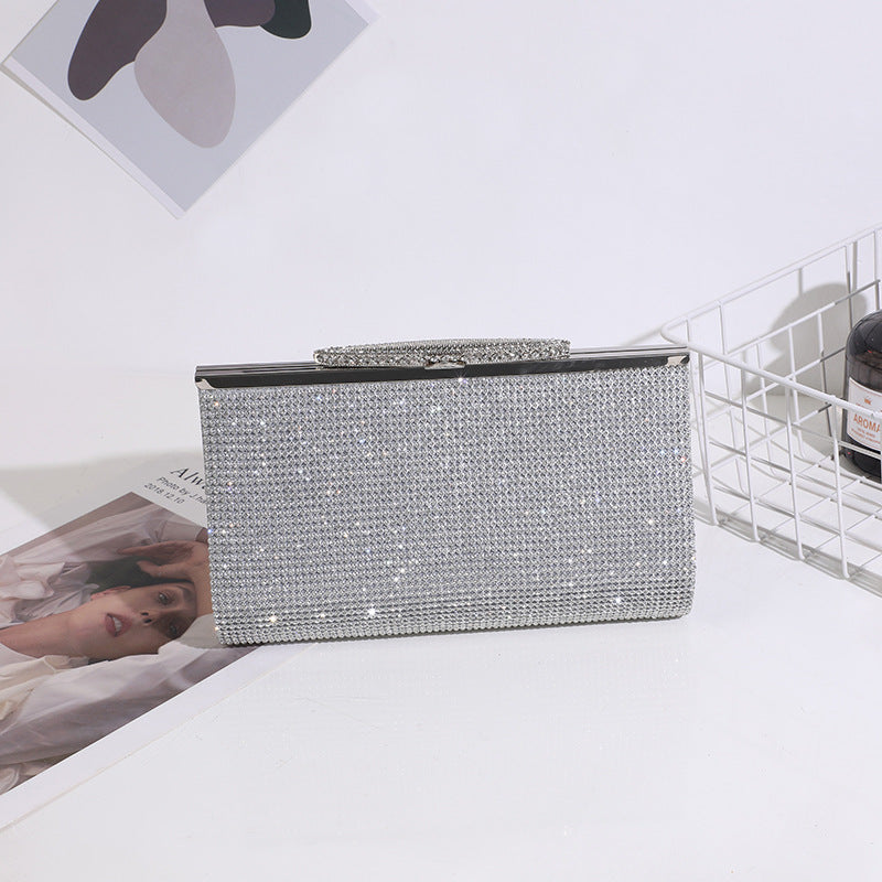 Women's Solid Color Banquet Clutch Fashion Horizontal Soft Evening Bags