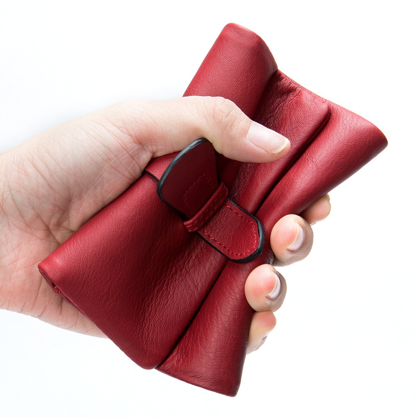 Women's Cowhide Leather Short First Layer Ladies Wallets