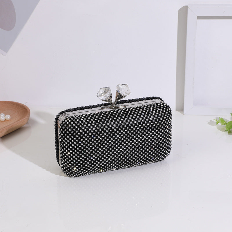 Women's Fashion Personality Diamond Clutch Korean Style Evening Bags