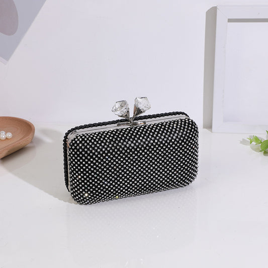 Women's Fashion Personality Diamond Clutch Korean Style Evening Bags
