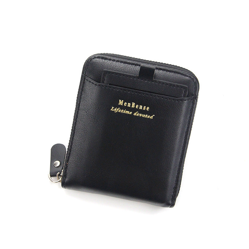 Men's Short Car Drawing Large Capacity Multiple Slots Male Men's Wallet