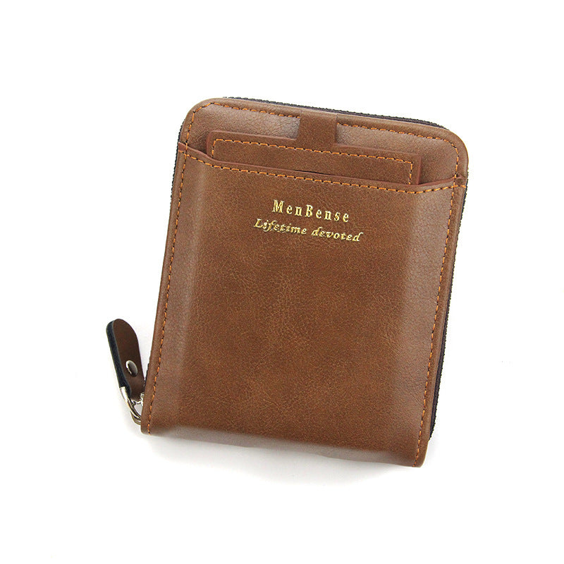 Men's Short Car Drawing Large Capacity Multiple Slots Male Men's Wallet
