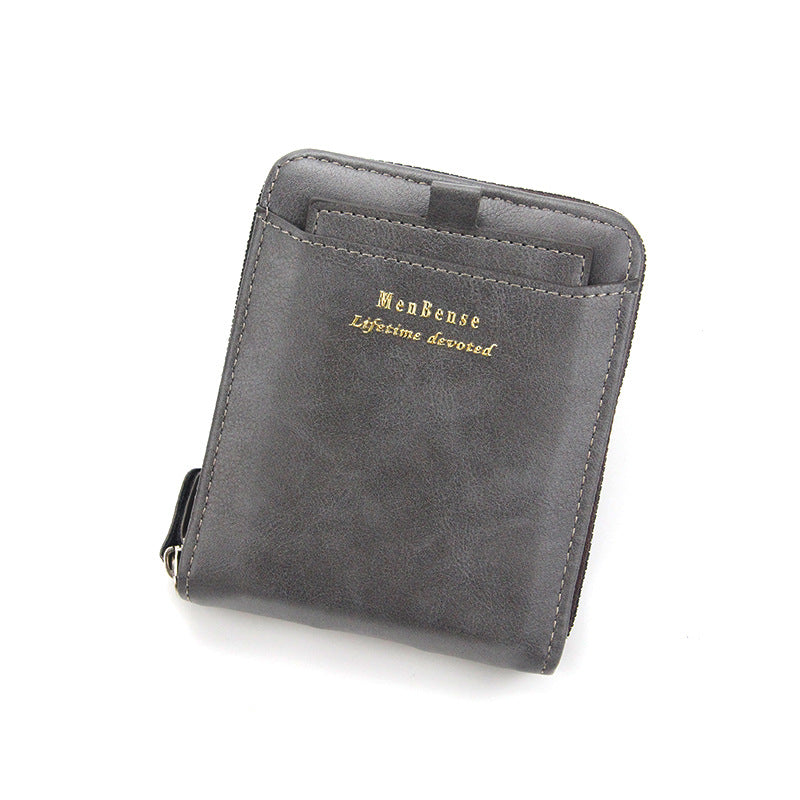 Men's Short Car Drawing Large Capacity Multiple Slots Male Men's Wallet
