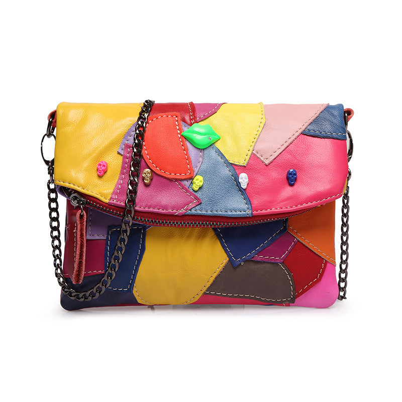 Retro Clutch Colorful Ghost Head Free Shoulder Bags