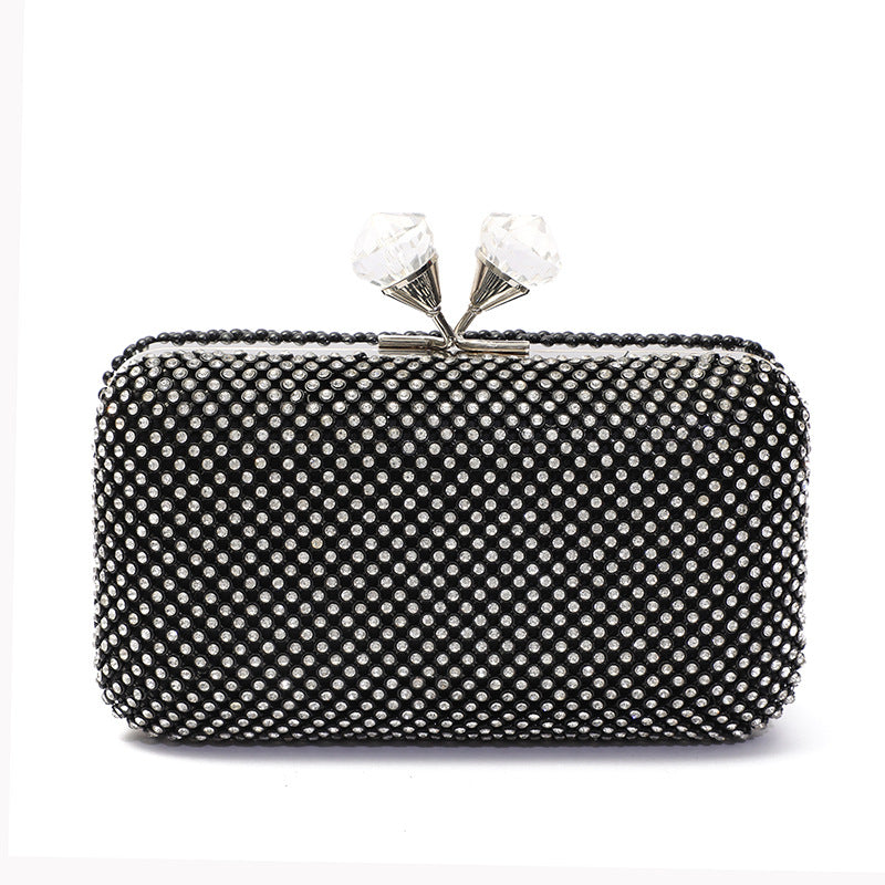 Women's Fashion Personality Diamond Clutch Korean Style Evening Bags