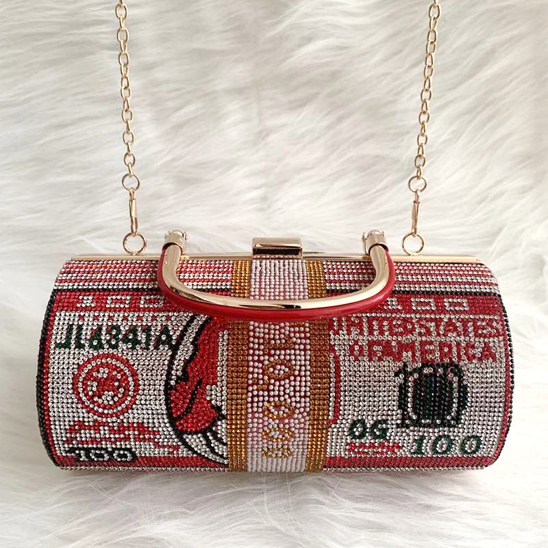 Dress One Clutch Fashion Dollar Hand Evening Bags