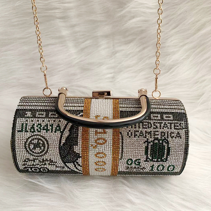 Dress One Clutch Fashion Dollar Hand Evening Bags