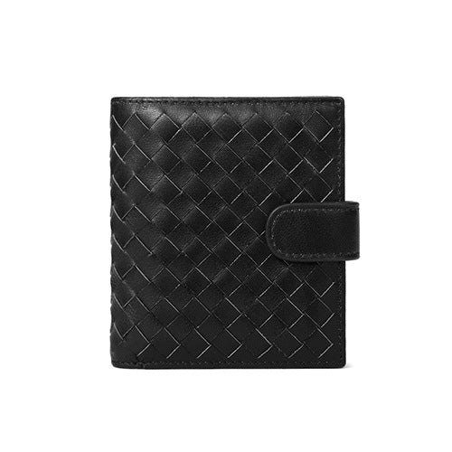 Women's & Men's & Leather Woven Long Clutch Zipper Ladies Wallets