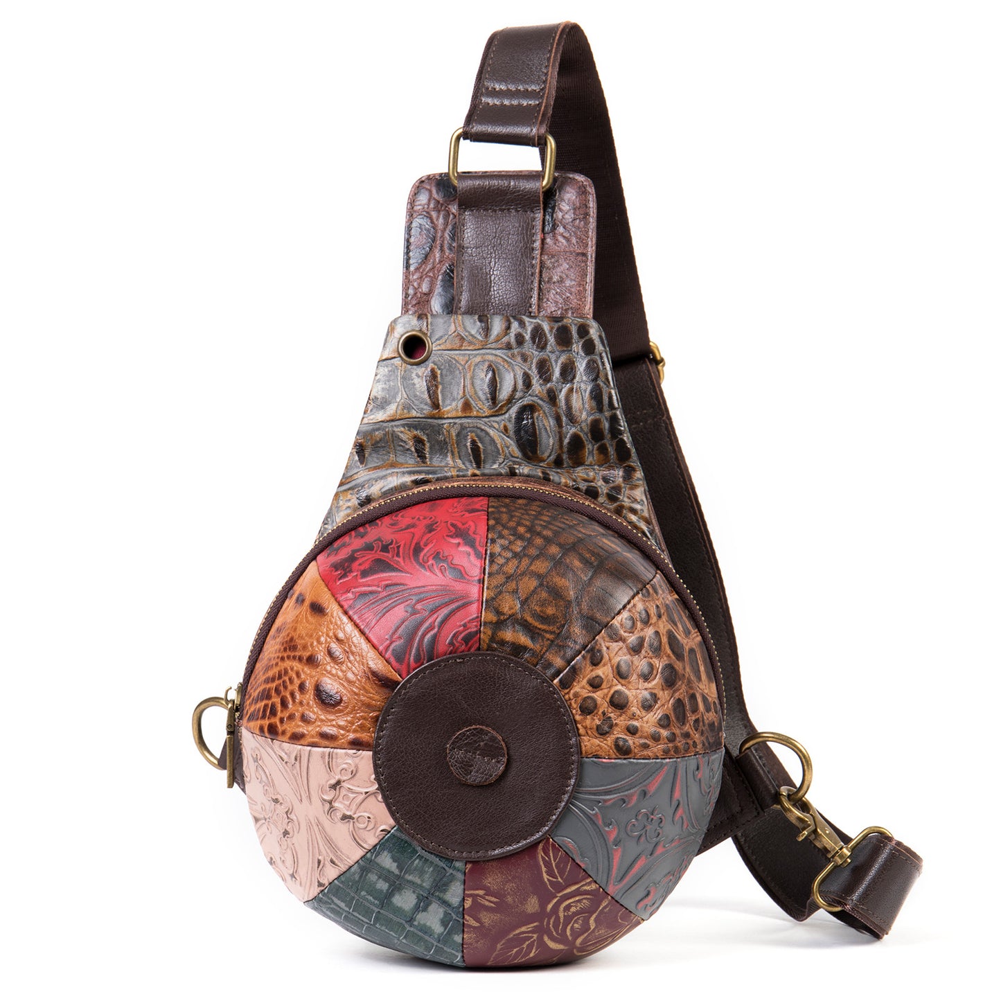 Women's Genuine Leather Fashion Female Trendy Patchwork Waist Packs