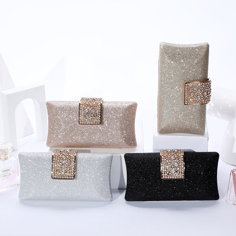 Women's Banquet Elegant Cheongsam Clutch Rhinestone Dress Handbags