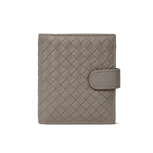 Women's & Men's & Leather Woven Long Clutch Zipper Ladies Wallets
