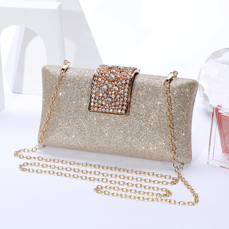 Women's Banquet Elegant Cheongsam Clutch Rhinestone Dress Handbags