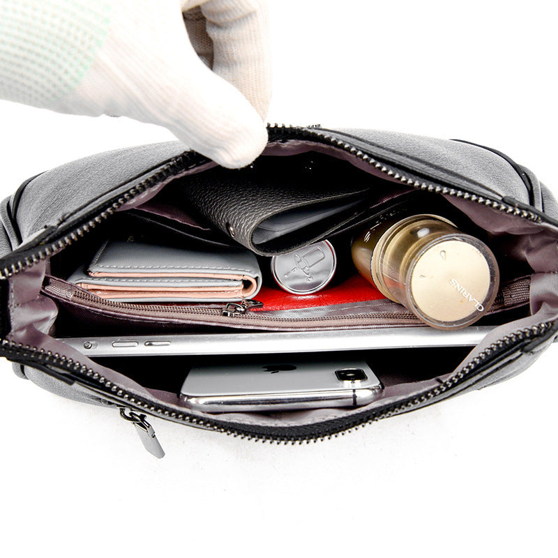 Women's Dumpling Summer Soft Leather Mother Shoulder Bags