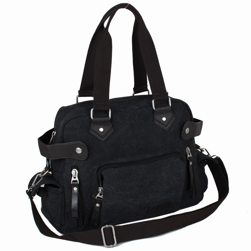 Men's Korean Style Canvas Portable Trendy Men's Shoulder Bags