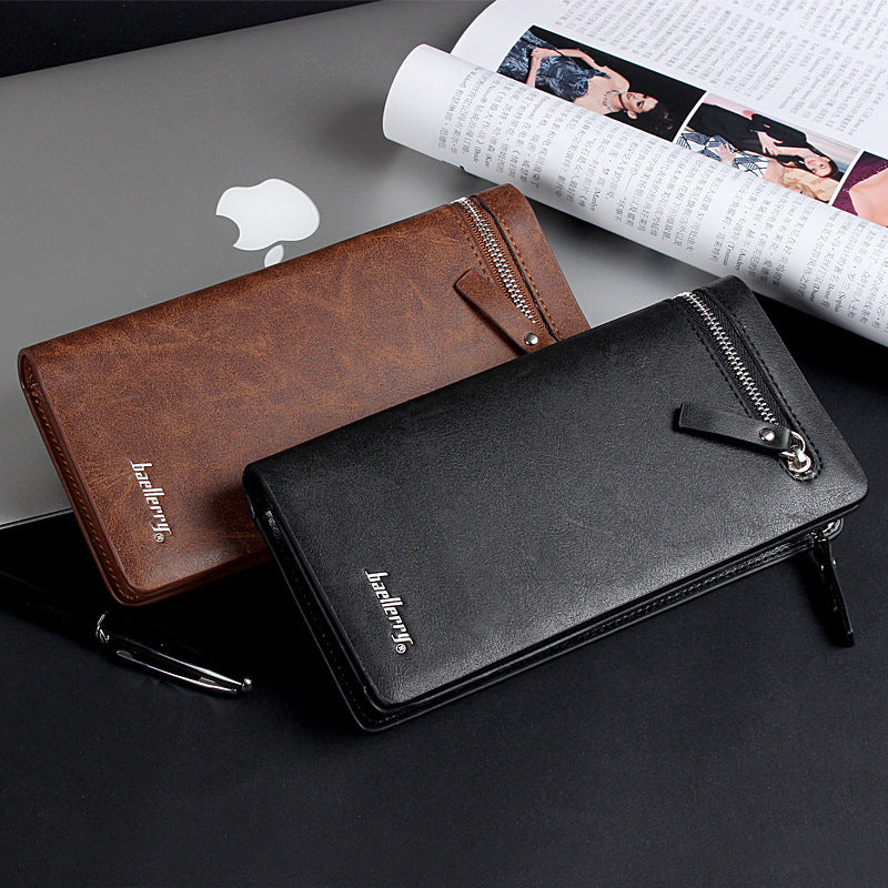 Men's Business Clutch Long Zip Mobile Men's Wallet