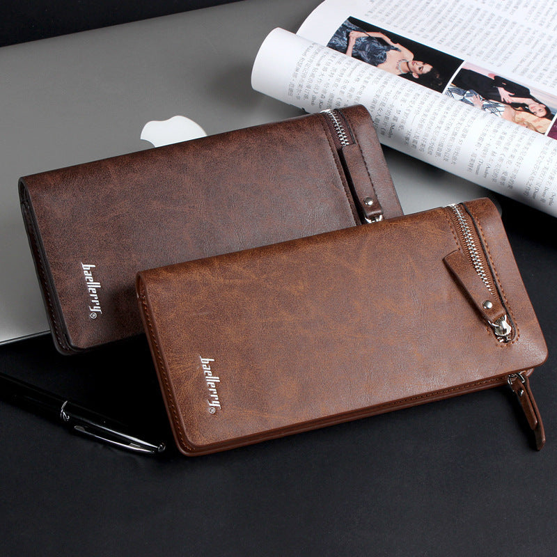 Men's Business Clutch Long Zip Mobile Men's Wallet