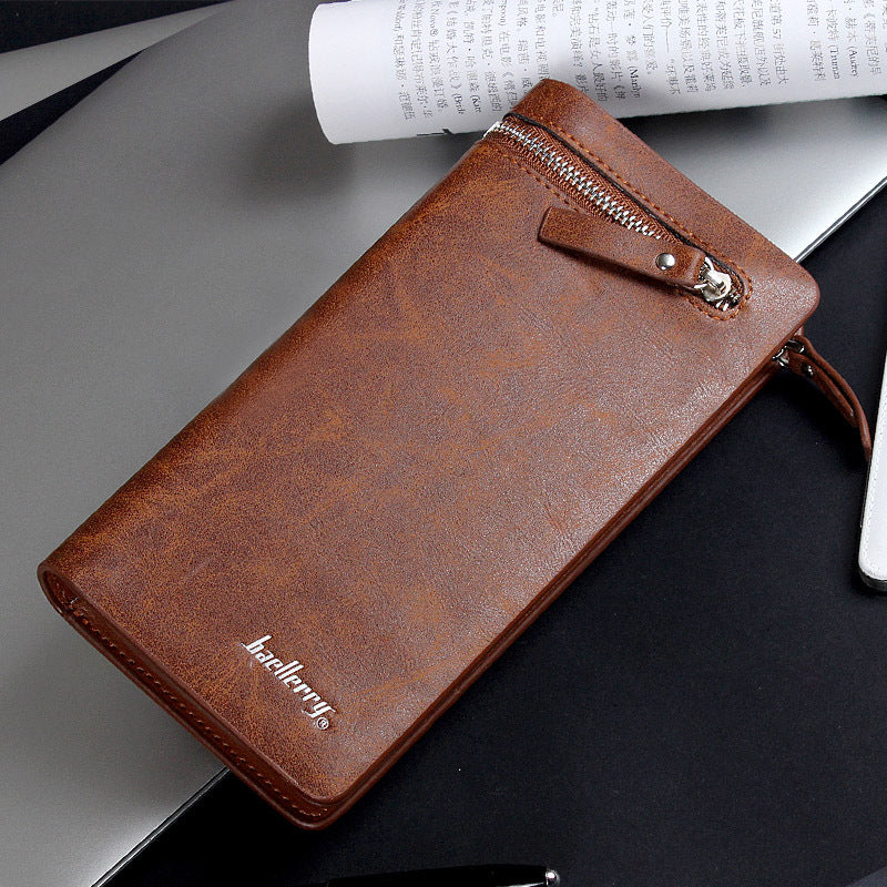 Men's Business Clutch Long Zip Mobile Men's Wallet