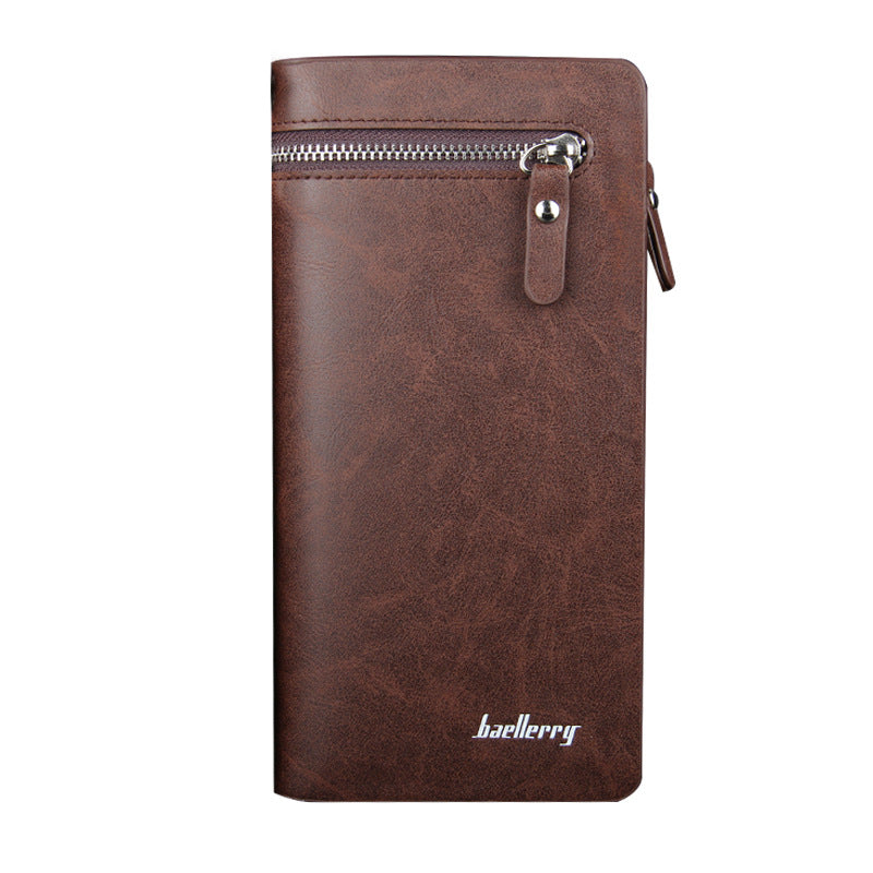 Men's Business Clutch Long Zip Mobile Men's Wallet