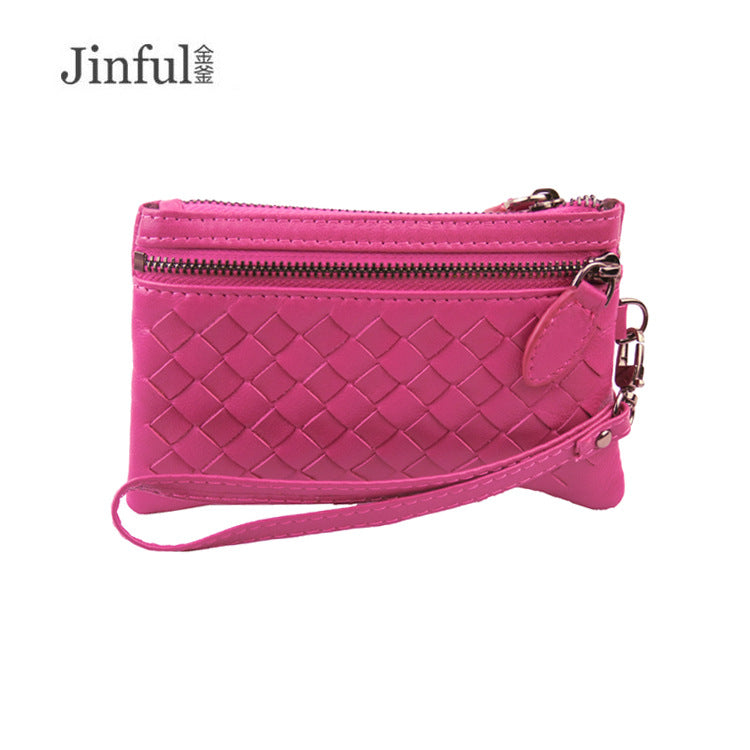 Innovative Genuine Leather Handmade Sheepskin Short Ladies Wallets