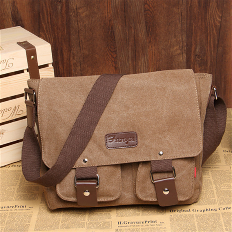Men's Cool Classy Canvas Horizontal Leisure Bags