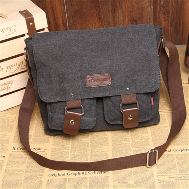Men's Cool Classy Canvas Horizontal Leisure Bags