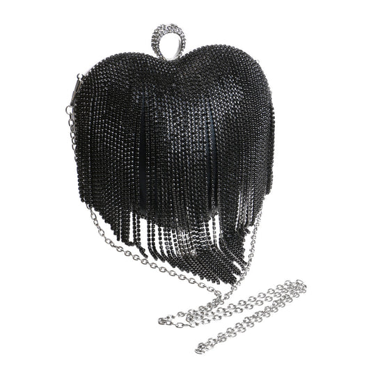 Women's Tassel Dinner Luxury Banquet Clutch All Evening Bags