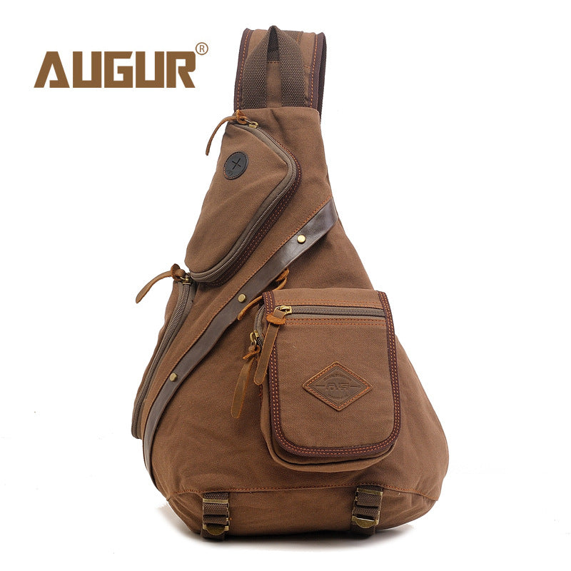 Men's Multifunctional Canvas Large Capacity Trendy Men's Messenger Bags