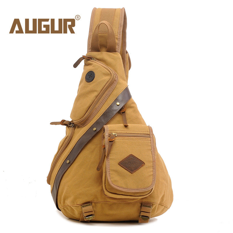 Men's Multifunctional Canvas Large Capacity Trendy Men's Messenger Bags