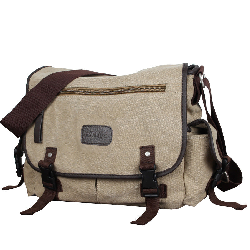 Men's Korean Style Canvas Fashion Trend Book Men's Shoulder Bags