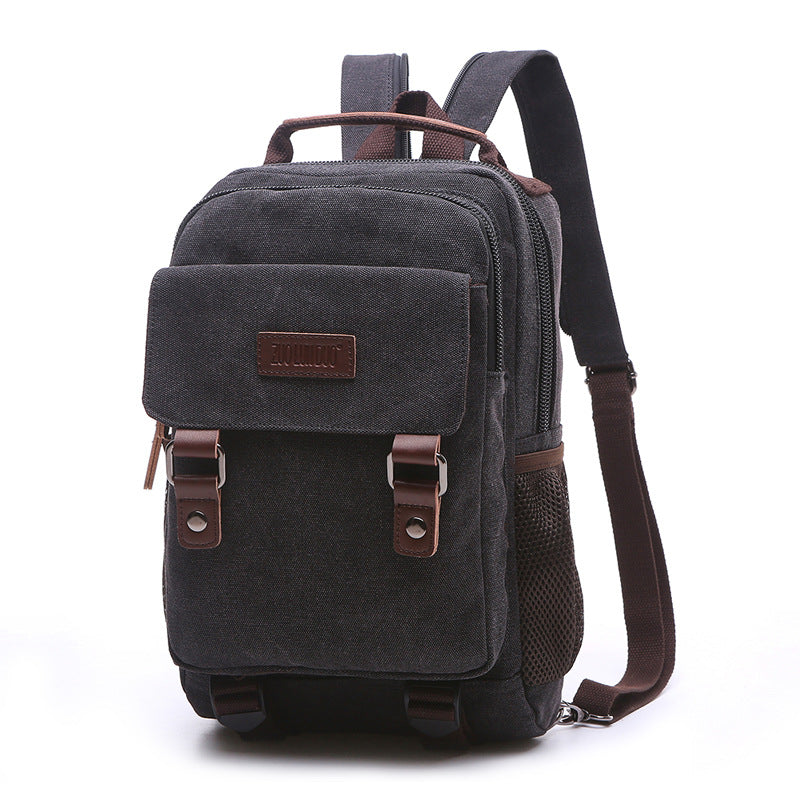 Korean Style Canvas Fashion Street Optional Backpacks