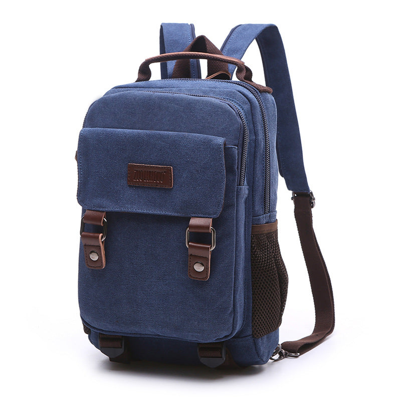 Korean Style Canvas Fashion Street Optional Backpacks
