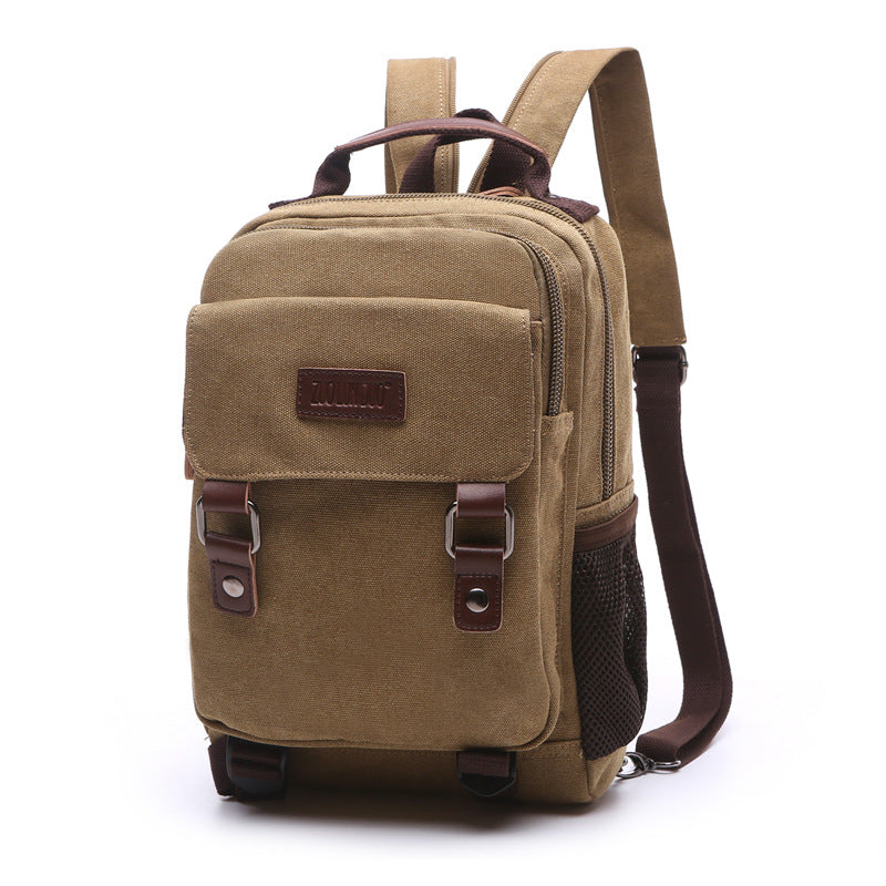 Korean Style Canvas Fashion Street Optional Backpacks