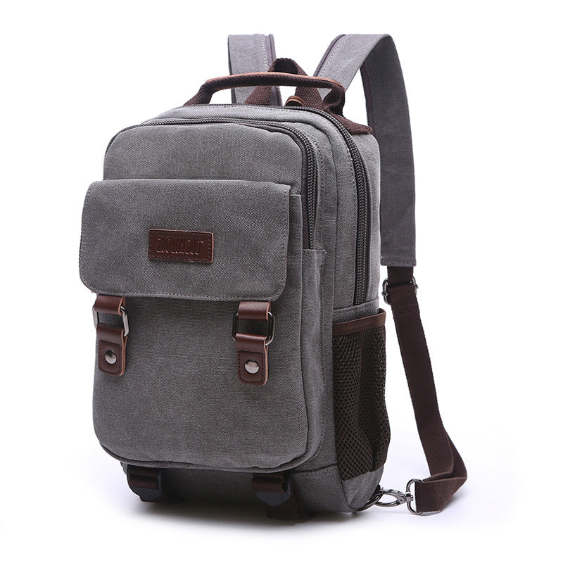 Korean Style Canvas Fashion Street Optional Backpacks