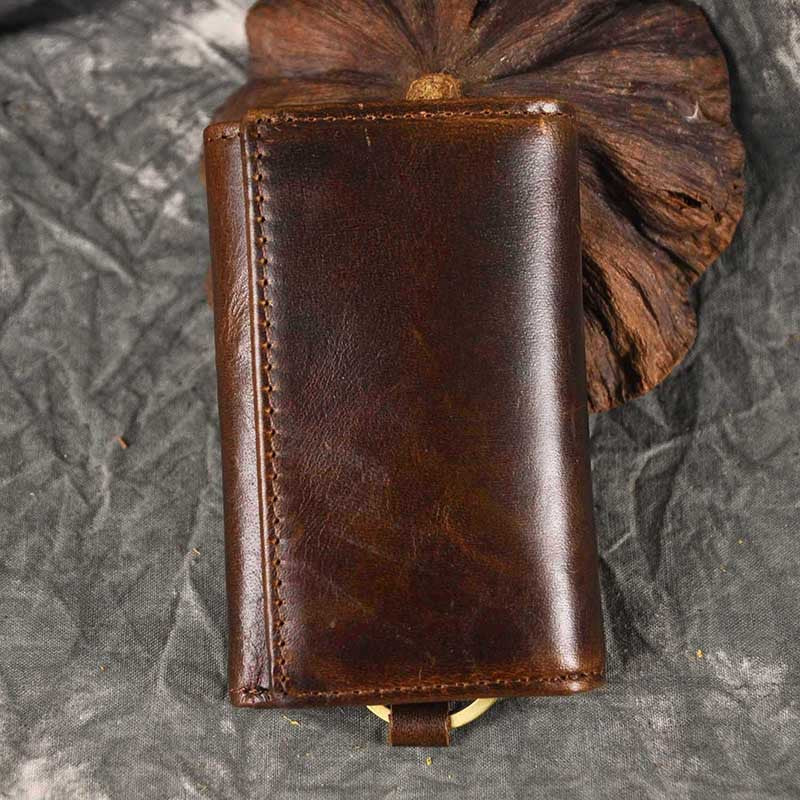 Men's Top Layer Crazy Horse Skin Cowhide Men's Wallets