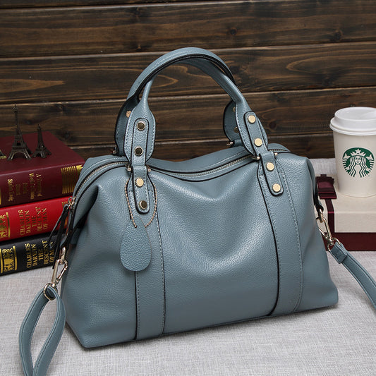 Women's Trendy Fashion Boston Portable Pillow Handbags
