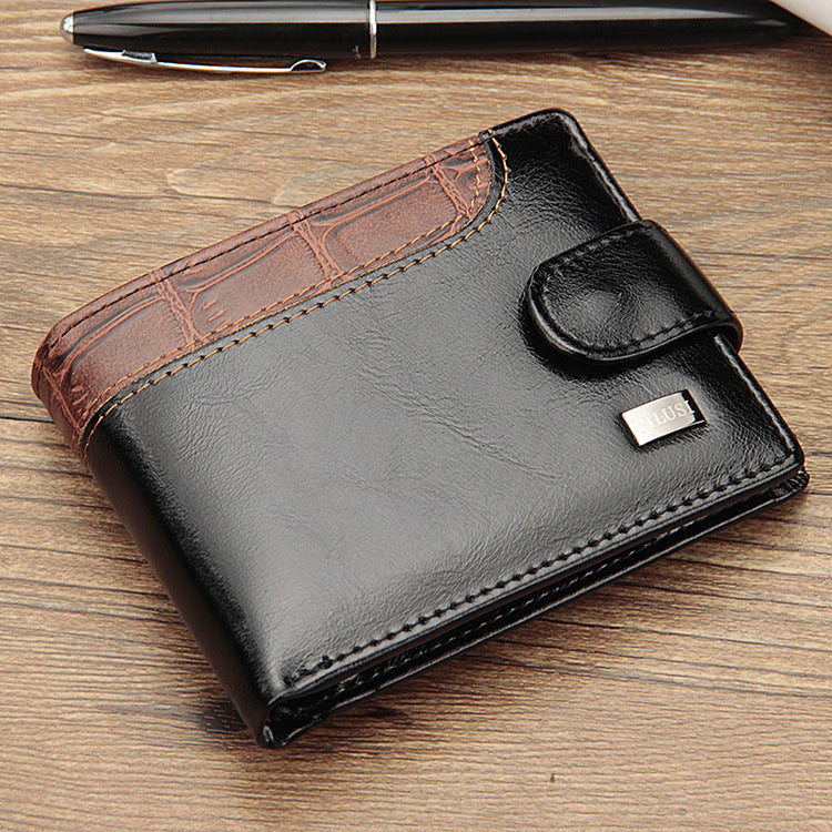 Men's Creative Horizontal Leisure Suction Clasp Men's Wallet