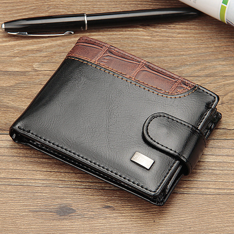 Men's Creative Horizontal Leisure Suction Clasp Men's Wallet