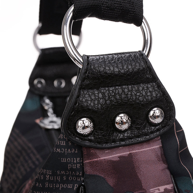 Women's Distribution Lun Apple Oxford Cloth Mom Shoulder Bags