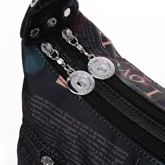 Women's Distribution Lun Apple Oxford Cloth Mom Shoulder Bags