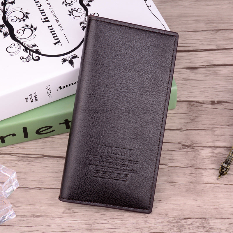 Men's Long With Loose-leaf Fashion Business Man's Card Holder