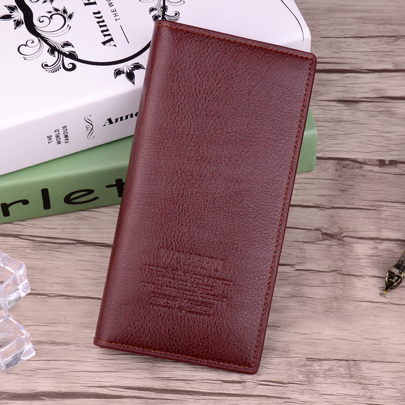 Men's Long With Loose-leaf Fashion Business Man's Card Holder