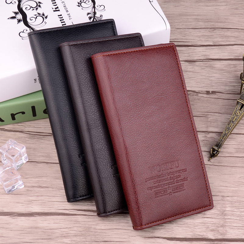 Men's Long With Loose-leaf Fashion Business Man's Card Holder