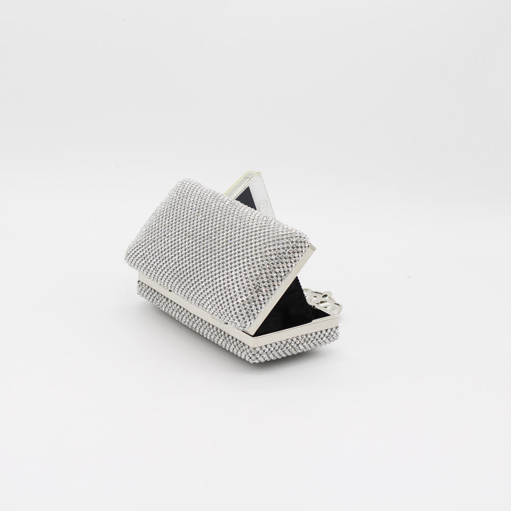 Fan Crown Refined Rhinestone Banquet Hand Evening Bags