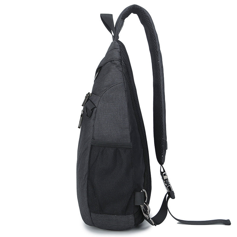 Men's Oxford Cloth Trendy Drop-shaped Large Men's Chest Bags